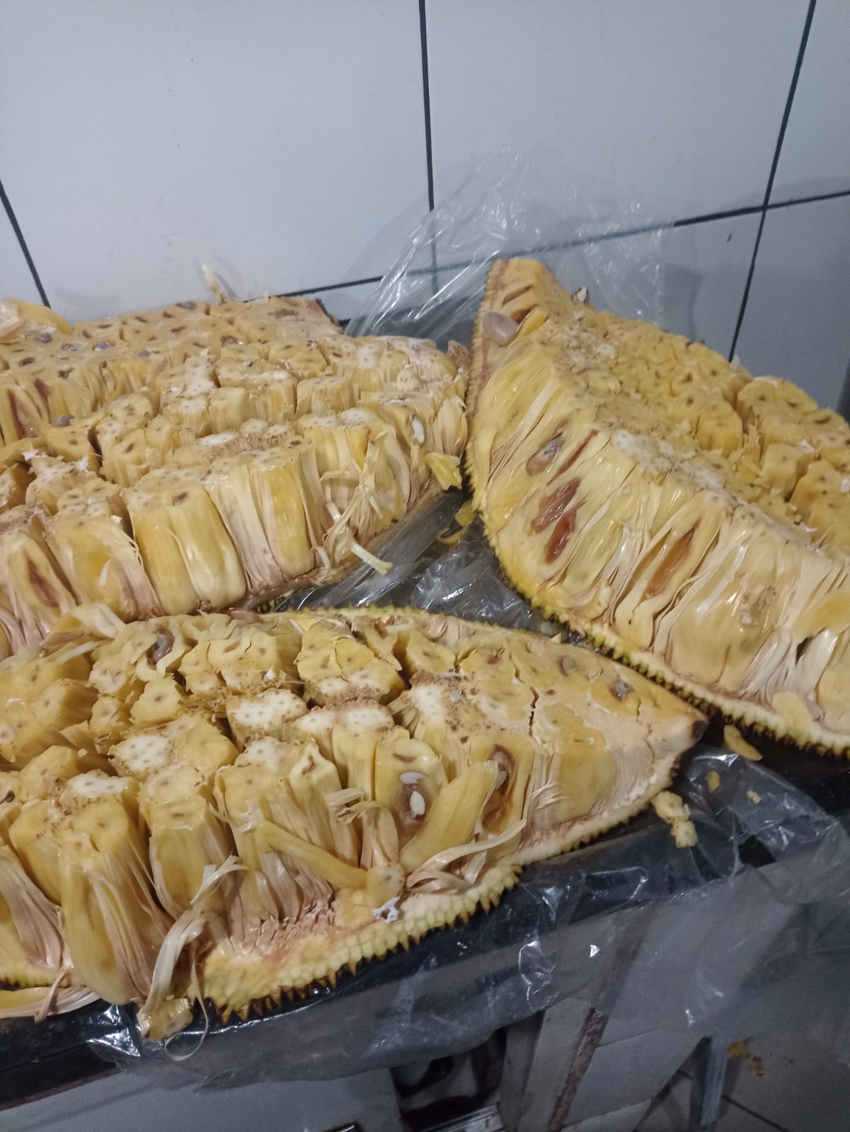 Jaca fresca usada na produção