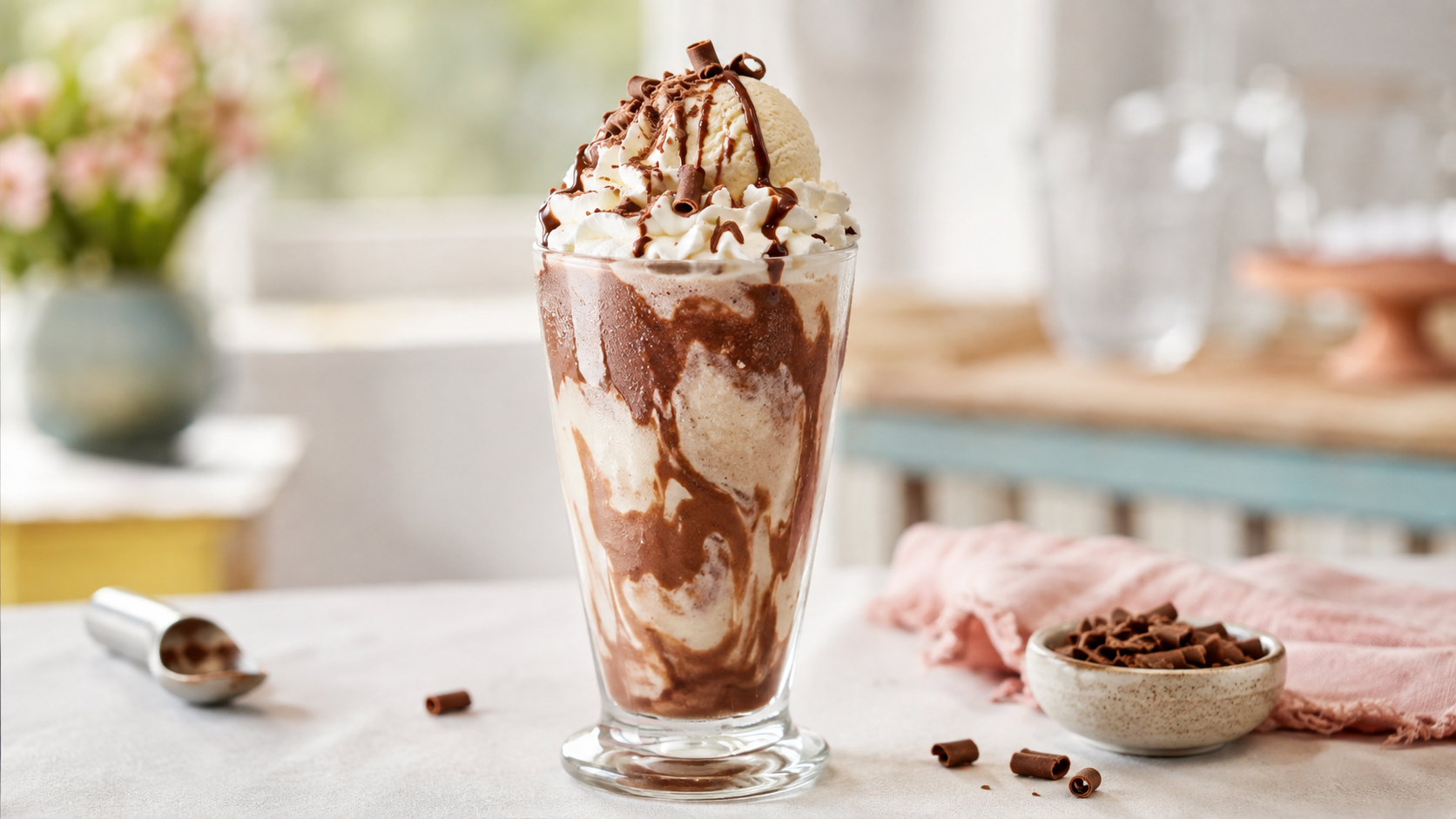 Milk-shake fácil de chocolate