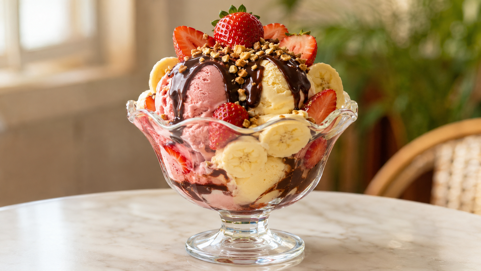Banana split fácil